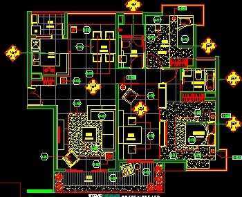 样板间装修工程施工图免费下载 - 建筑装修图 - 土木工程网